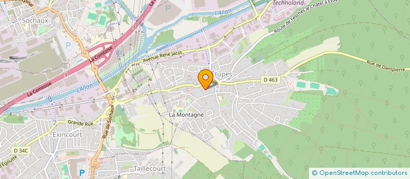 localisation de l'entreprise MADAME MARYLINE MAILLARD  ETUPES