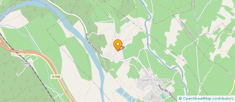 localisation de l'entreprise MADAME MARYLINE MAILLET  CRUVIERS-LASCOURS