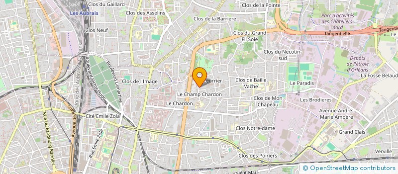 localisation de l'entreprise MADAME MARYLINE MARTIN  ORLEANS