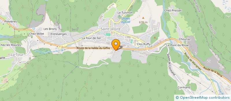 localisation de l'entreprise MADAME MARYLINE MARTINE FLEURISSE à SAINT-JEOIRE