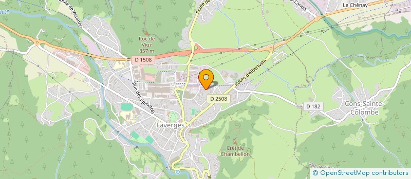 localisation de l'entreprise MADAME MARYLINE MASSON  FAVERGES-SEYTHENEX