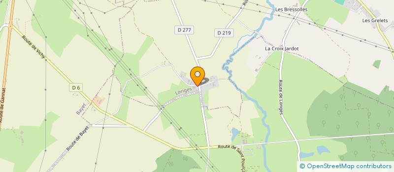 localisation de l'entreprise MADAME MARYLINE MELET  LORIGES