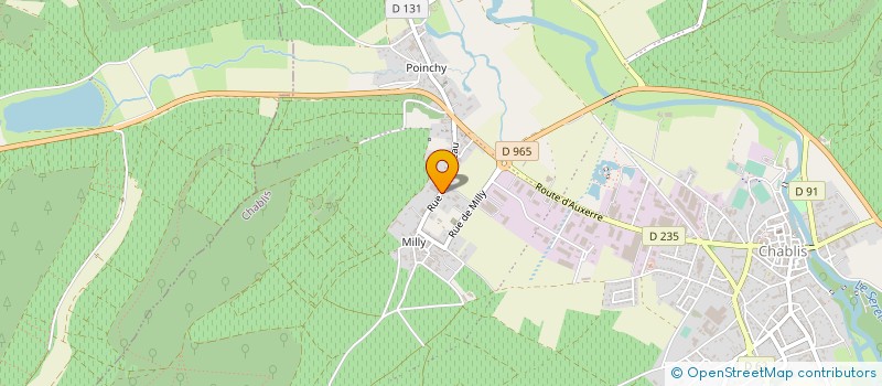 localisation de l'entreprise MADAME MARYLINE MESTANIER à CHABLIS