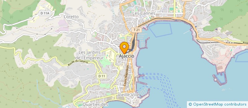 localisation de l'entreprise MADAME MARYLINE MEUNIER à AJACCIO