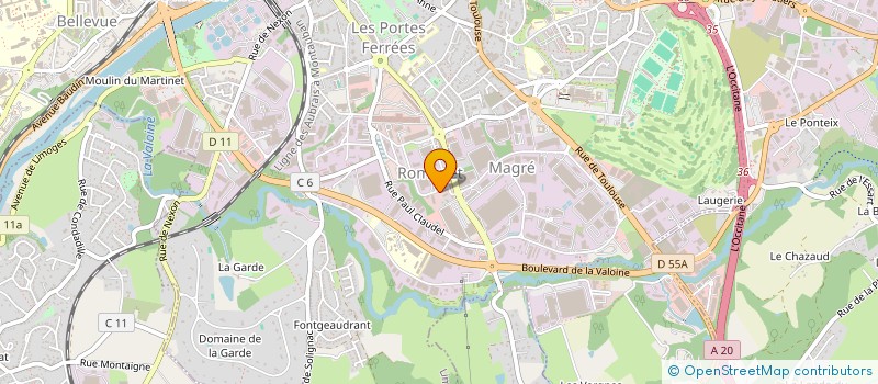 localisation de l'entreprise MADAME MARYLINE MOHAND à LIMOGES