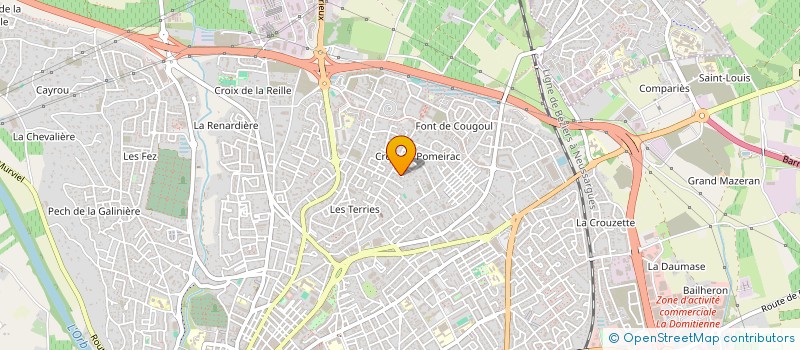 localisation de l'entreprise MADAME MARYLINE MOINE  BEZIERS