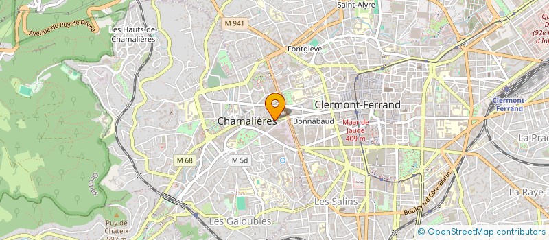 localisation de l'entreprise MADAME MARYLINE MOINS  CHAMALIERES