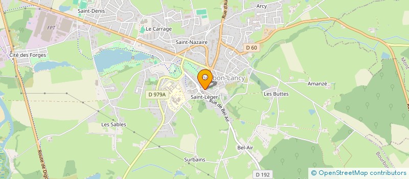 localisation de l'entreprise MADAME MARYLINE MOREY à BOURBON-LANCY
