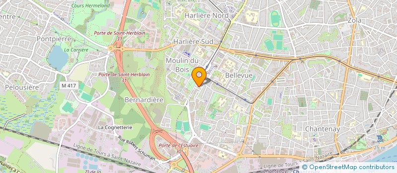 localisation de l'entreprise MADAME MARYLINE MORILLEAU à NANTES