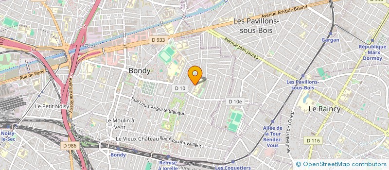 localisation de l'entreprise MADAME MARYLINE NELTA  BONDY