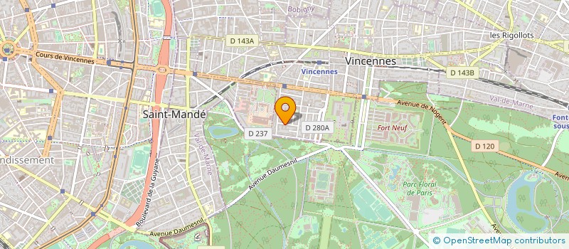 localisation de l'entreprise MADAME MARYLINE NOGUERA à VINCENNES