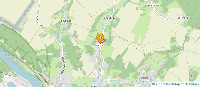 localisation de l'entreprise MADAME MARYLINE OLLIVIER  VIENNE-EN-ARTHIES