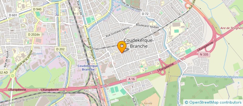 localisation de l'entreprise MADAME MARYLINE OVAERE  COUDEKERQUE-BRANCHE