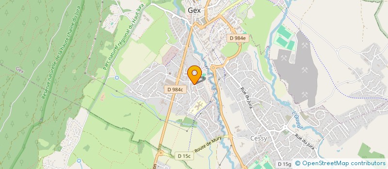 localisation de l'entreprise MADAME MARYLINE PECHIN  GEX