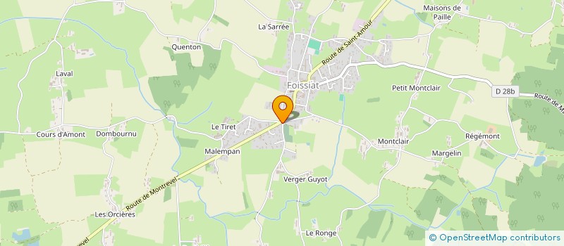 localisation de l'entreprise MADAME MARYLINE PEILLON  FOISSIAT