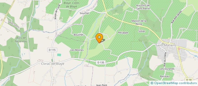 localisation de l'entreprise MADAME MARYLINE PELLEGRIN  SAINT-MARIENS