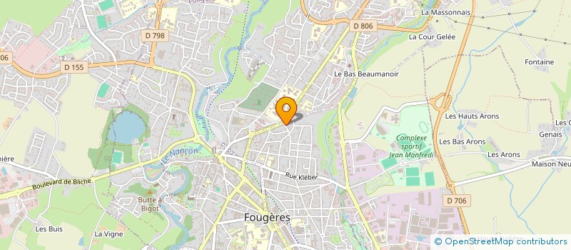 localisation de l'entreprise MADAME MARYLINE PERIERS  FOUGERES