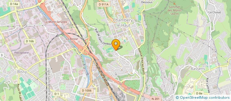 localisation de l'entreprise MADAME MARYLINE PETERSCHMITT  CHAMBERY