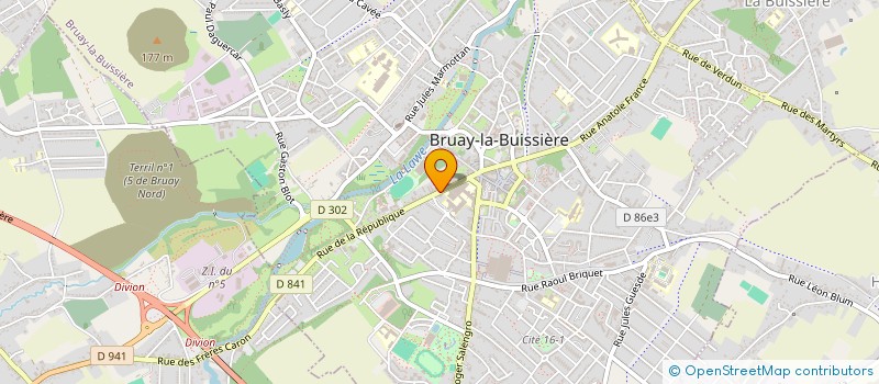 localisation de l'entreprise MADAME MARYLINE PRUVOST à BRUAY-LA-BUISSIERE