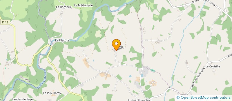 localisation de l'entreprise MADAME MARYLINE QUEYREL  SAINT-PARDOUX-CORBIER