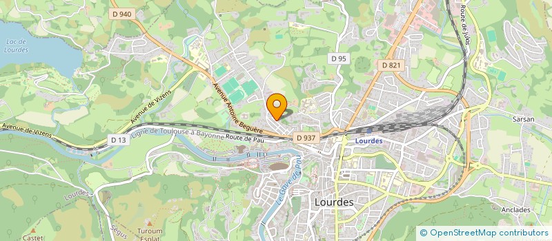 localisation de l'entreprise MADAME MARYLINE RAMBOUR  LOURDES