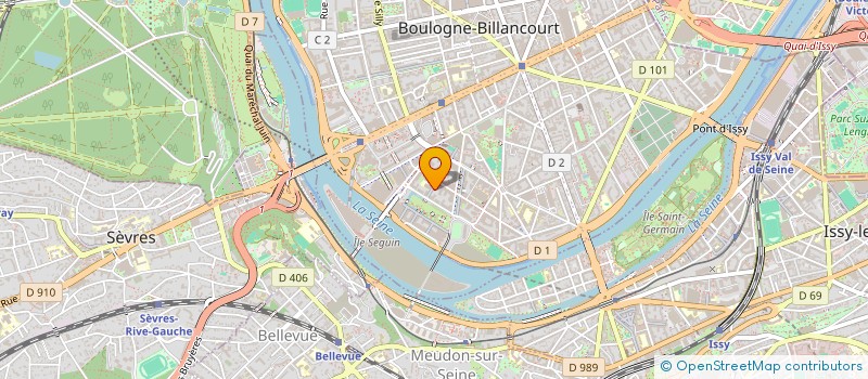 localisation de l'entreprise MADAME MARYLINE RHODES à BOULOGNE-BILLANCOURT
