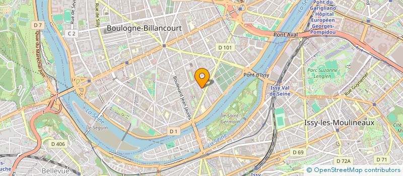 localisation de l'entreprise MADAME MARYLINE RICHER à BOULOGNE BILLANCOURT