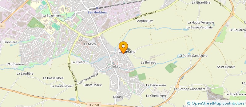 localisation de l'entreprise MADAME MARYLINE ROBERT  LES HERBIERS