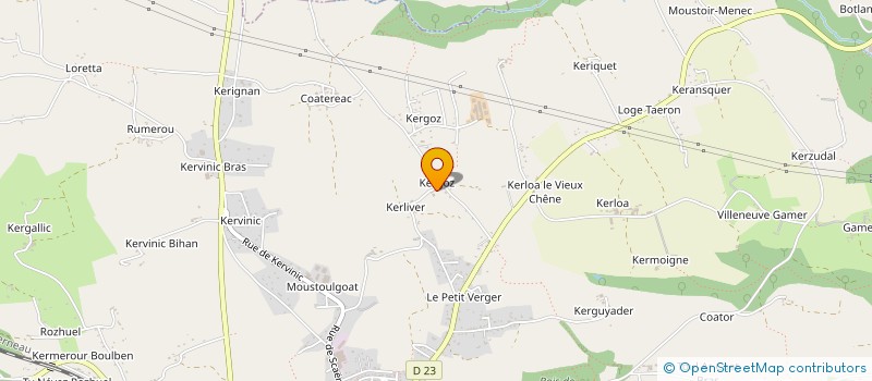 localisation de l'entreprise MADAME MARYLINE ROBIN  BANNALEC