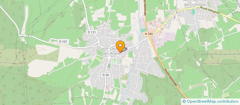 localisation de l'entreprise MADAME MARYLINE ROCHEROLLES  SAINT-LAURENT-DES-ARBRES