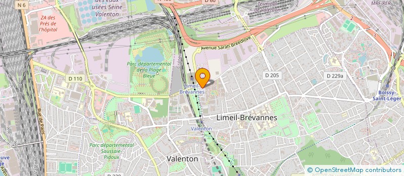 localisation de l'entreprise MADAME MARYLINE ROMAIN  LIMEIL-BREVANNES