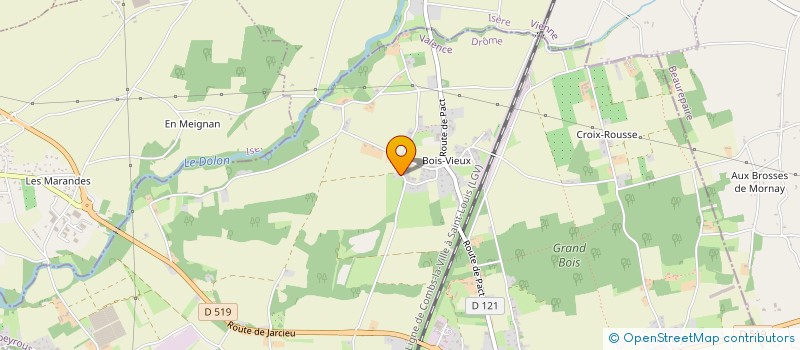 localisation de l'entreprise MADAME MARYLINE ROUSSET  LAPEYROUSE-MORNAY