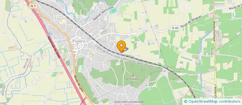 localisation de l'entreprise MADAME MARYLINE ROUSTANG  PIOLENC