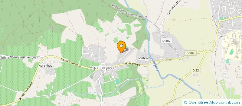 localisation de l'entreprise MADAME MARYLINE ROUVIER  ARPAILLARGUES-ET-AUREILLAC