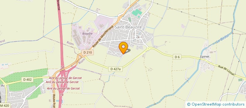 localisation de l'entreprise MADAME MARYLINE ROUX à SAINT-BEAUZIRE