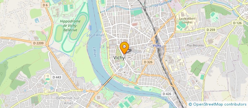 localisation de l'entreprise MADAME MARYLINE SANCHEZ  VICHY