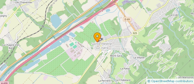 localisation de l'entreprise MADAME MARYLINE SEGUIN  SAINTE-HELENE-SUR-ISERE