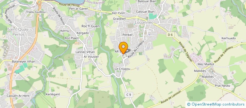 localisation de l'entreprise MADAME MARYLINE SERGEANT  MINIHY-TREGUIER