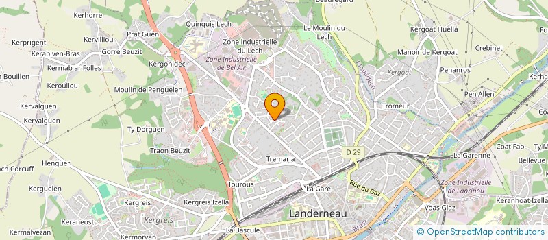 localisation de l'entreprise MADAME MARYLINE TALEC à LANDERNEAU