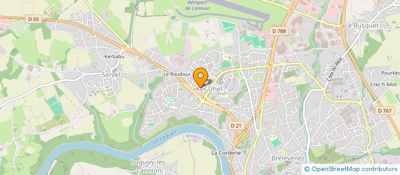 localisation de l'entreprise MADAME MARYLINE TARES  LANNION