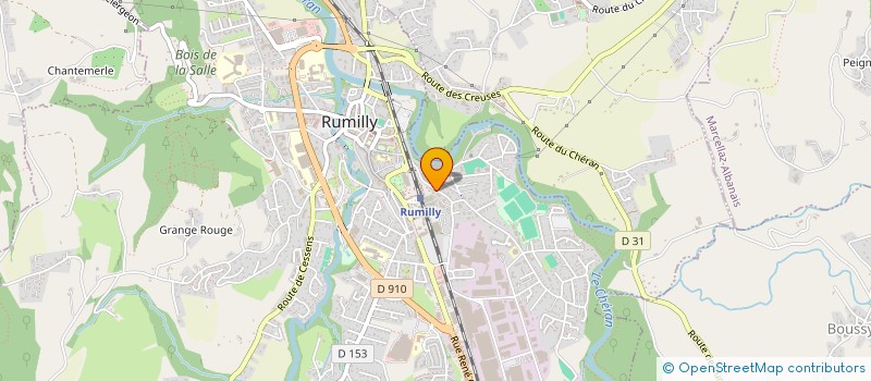 localisation de l'entreprise MADAME MARYLINE THERON  RUMILLY