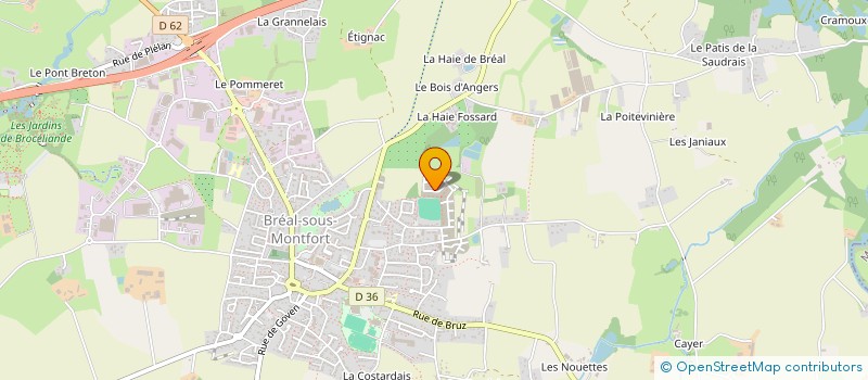 localisation de l'entreprise MADAME MARYLINE THOMAS  BREAL-SOUS-MONTFORT