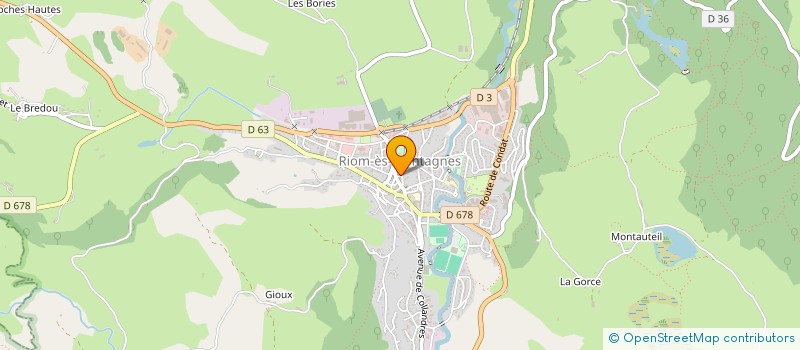 localisation de l'entreprise MADAME MARYLINE THONNAT à RIOM-ES-MONTAGNES
