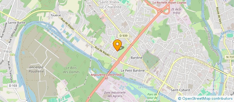 localisation de l'entreprise MADAME MARYLINE TISON  SAINT-YRIEIX-SUR-CHARENTE