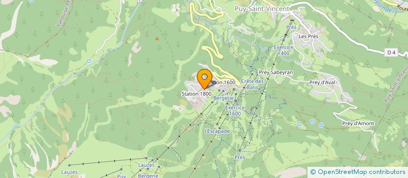 localisation de l'entreprise MADAME MARYLINE TOURETTE  PUY-SAINT-VINCENT