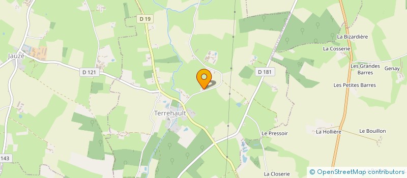 localisation de l'entreprise MADAME MARYLINE TOUTAIN  TERREHAULT