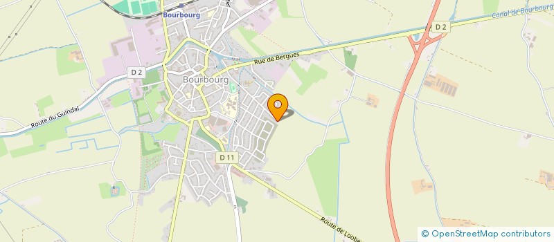 localisation de l'entreprise MADAME MARYLINE VANHOUTTE  BOURBOURG