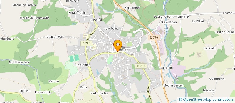 localisation de l'entreprise MADAME MARYLINE VERRON à LE FAOUET