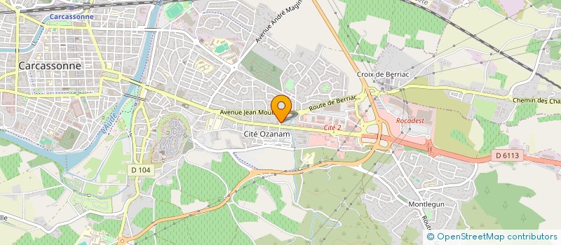 localisation de l'entreprise MADAME MARYLINE WABLE  CARCASSONNE