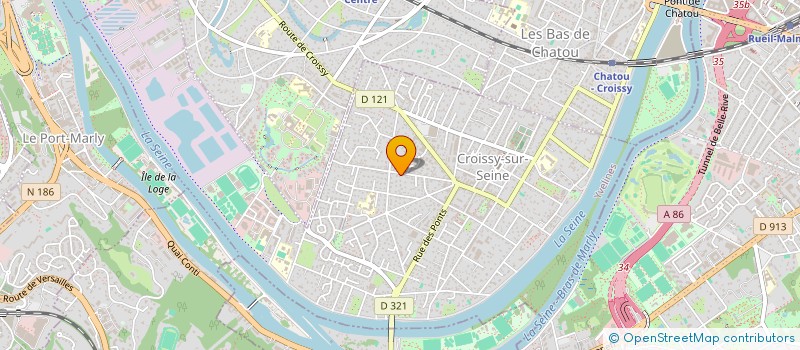 localisation de l'entreprise MADAME MARYLINE YVERT  CROISSY-SUR-SEINE